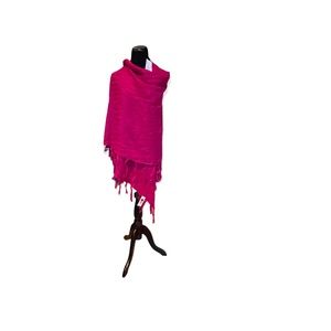 OS LuLaRoe Mimi Sweater Wrap Gorgeous Fuchsia Pink Knit One Size Fits All